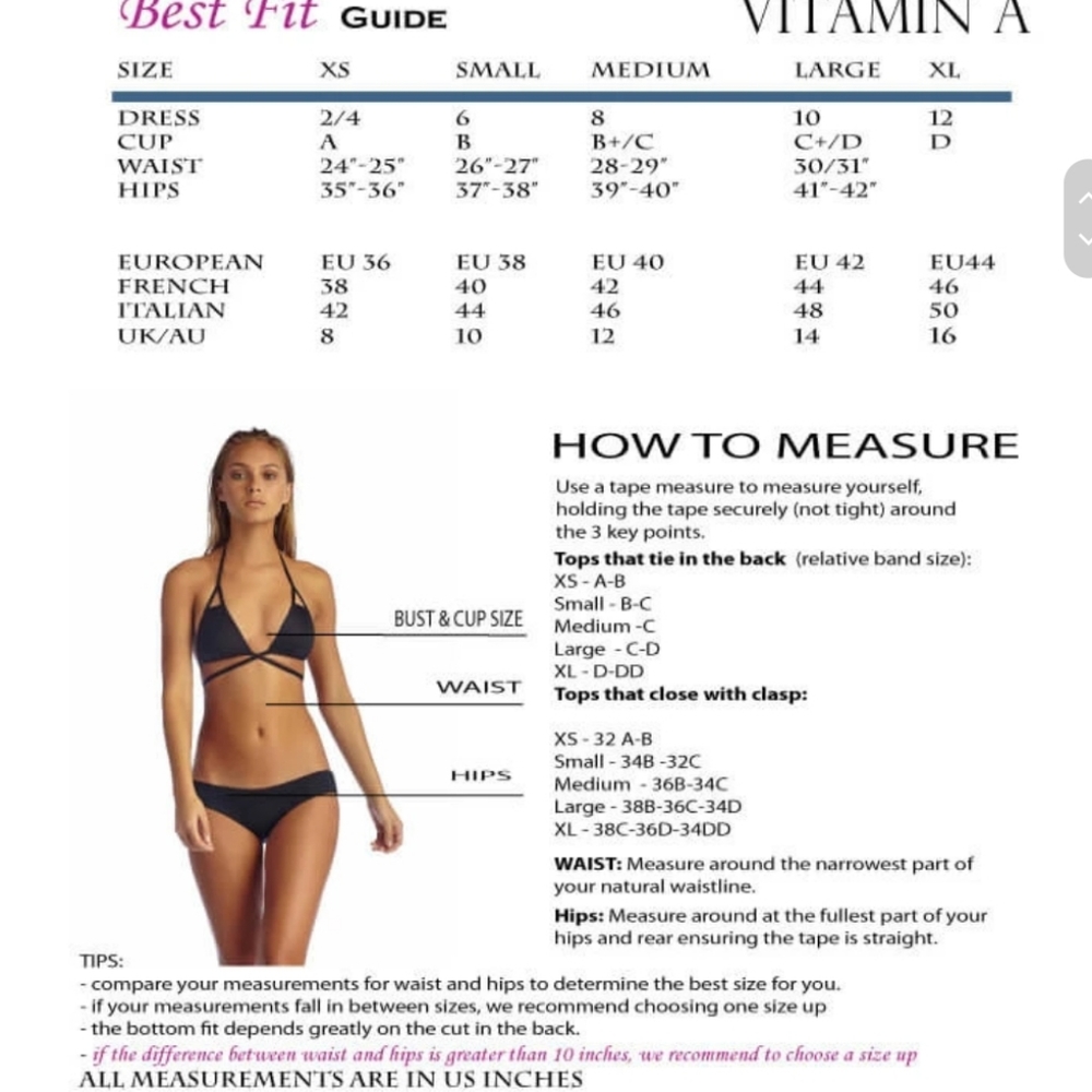 Vitamin A Camryn Wrap TOP. Domino/Small - Picture 5 of 5